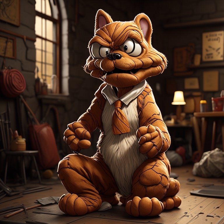 Prompt: Photorealistic Garfield